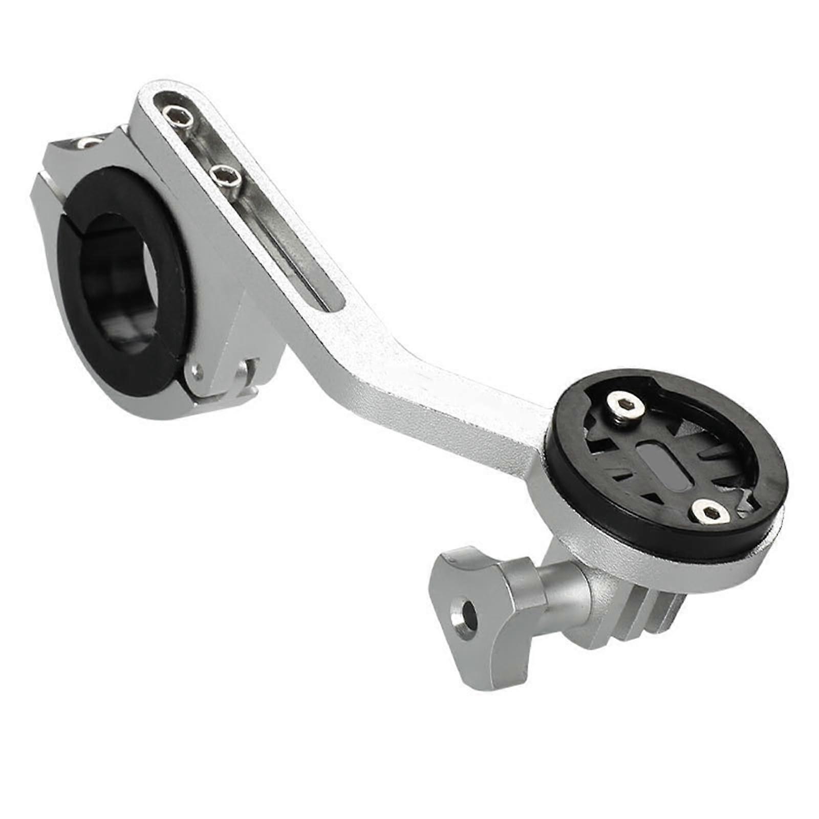 Bike Computer Mount with Extended Forward Design, Adjustable for Garmin and Camera