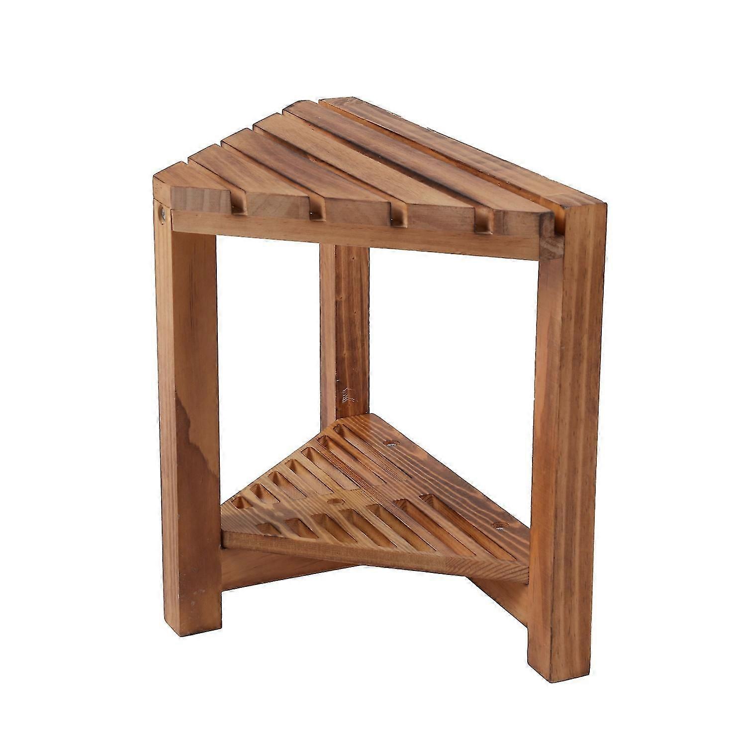 Duschhocker aus Holz Hocker mit Rasierbein Hocker Badezimmer Eckduschhocker