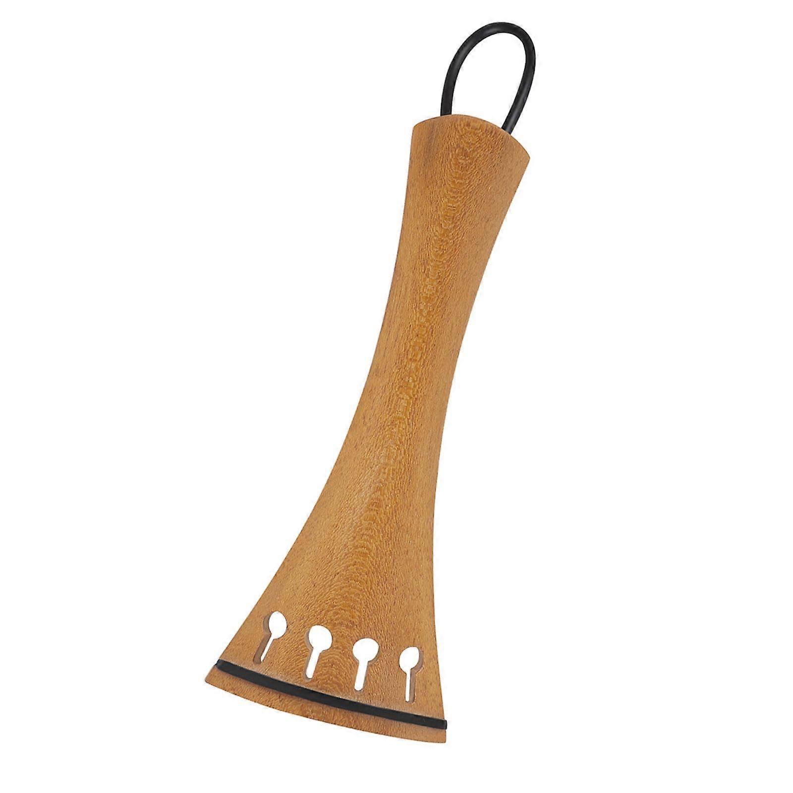 Handcarved Wooden Violin Tailpiece for 4 String, Durable Replacement, Easy Installation