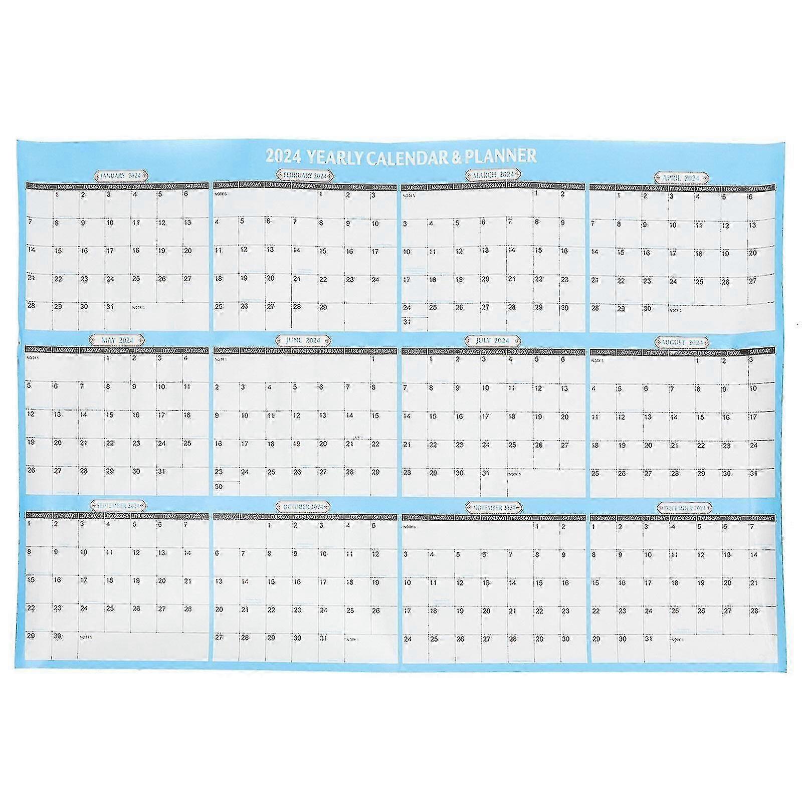 Monthly Hanging Calendar with Countdown Function for Organizing Schedule