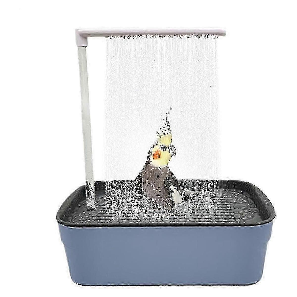 Automatic Pet Bird Bath Tub with Circulating Water Shower