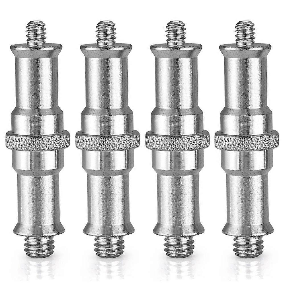 4Pcs 1/4Inch to 3/8Inch Male Thread Adapter Double-Ended Spigot Stud