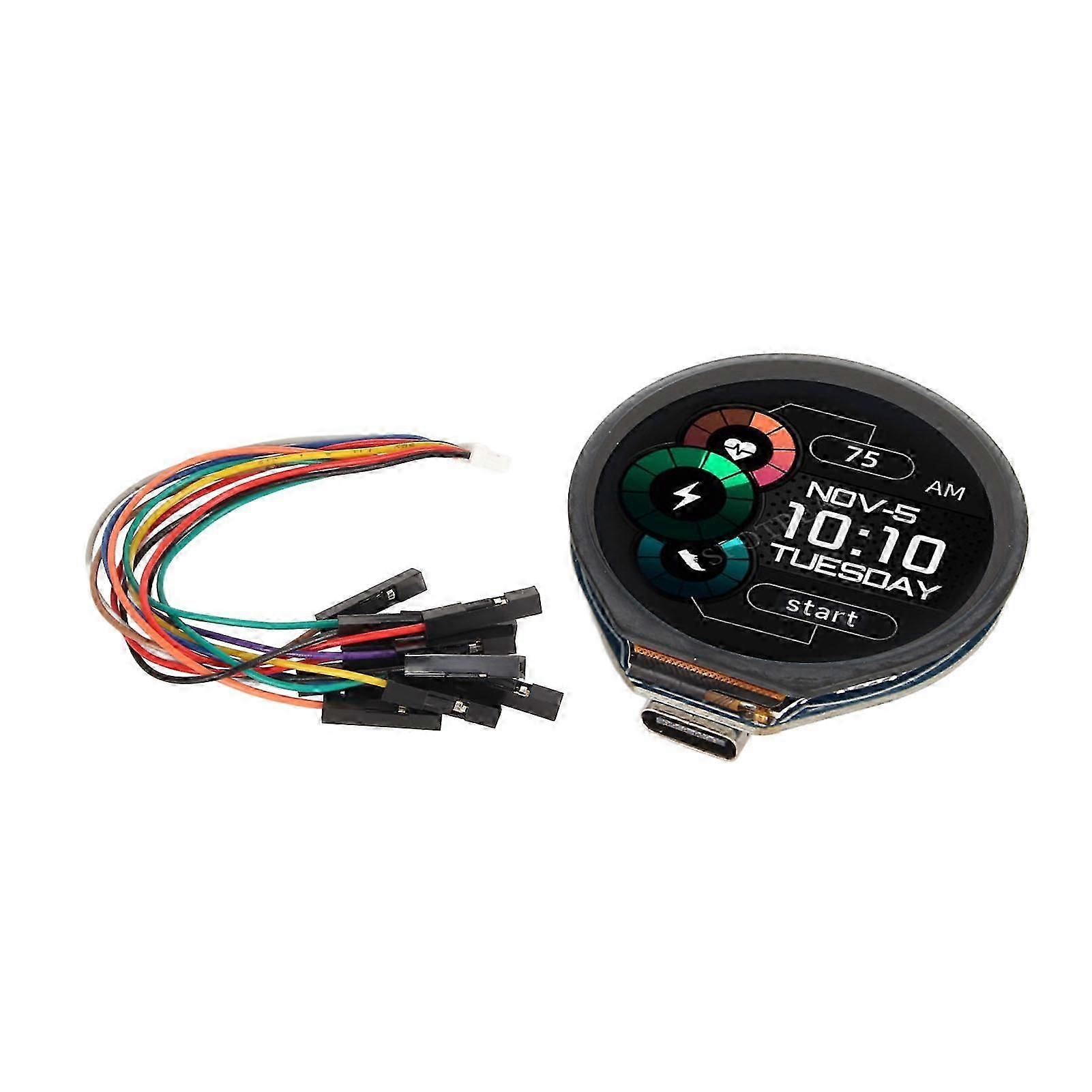 RP2040 Microcontroller Development Board for Raspberry Pi Pico with 1.28inch Round Touch LCD Screen Accelerometer Sensor