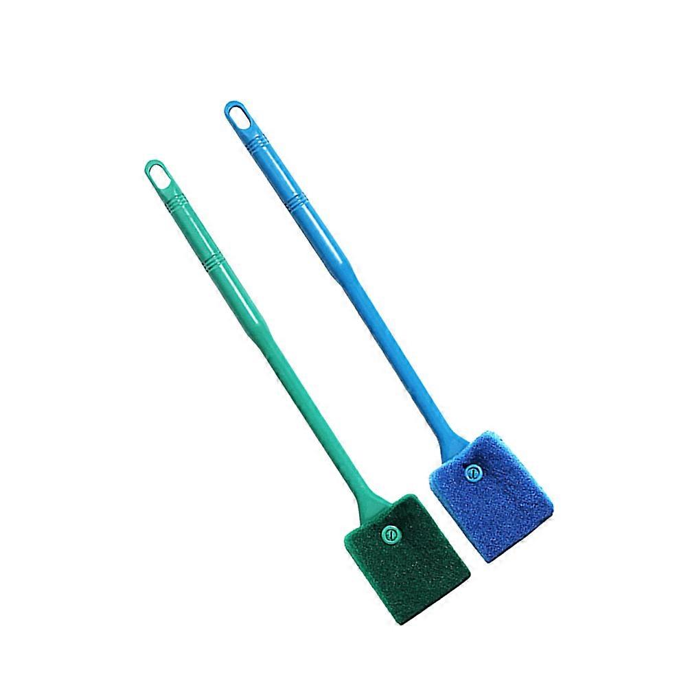 Aquarium Cleaner Fish Tank Brush for Algae 2Pcs Long Handle Cleaning Tool