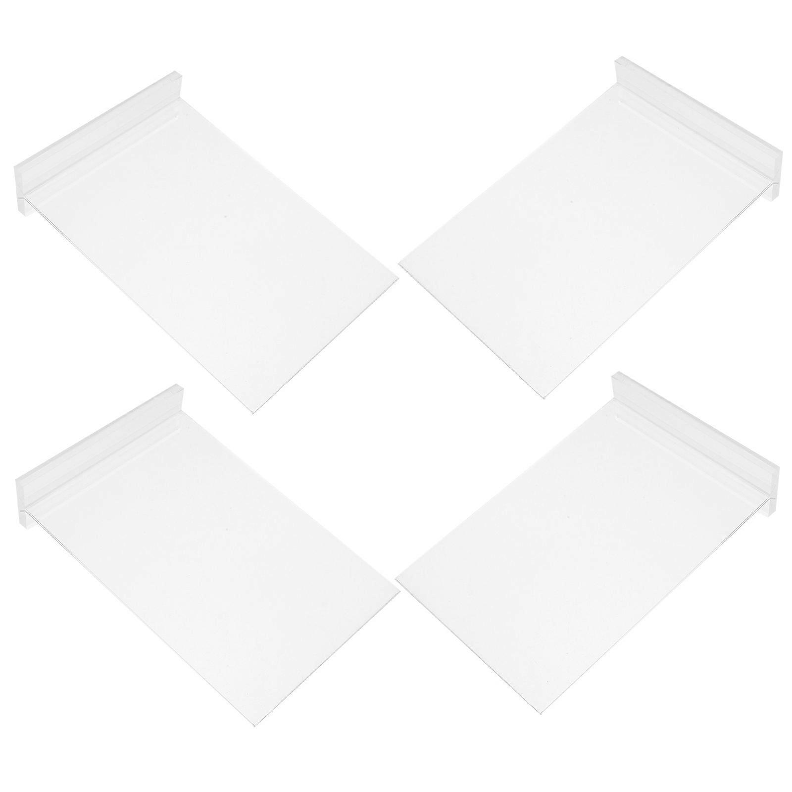 Acrylic Tabletop Sign Holder for Posters Featuring 4Pcs Clear Stands