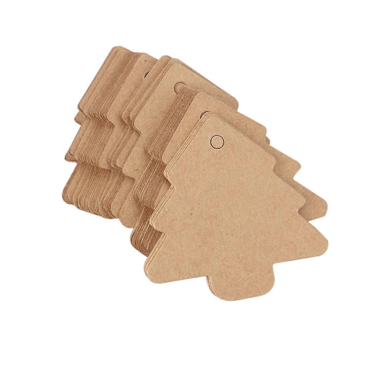 Christmas Tree Gift Paper Tag for Packaging Use 50Pcs Bundle