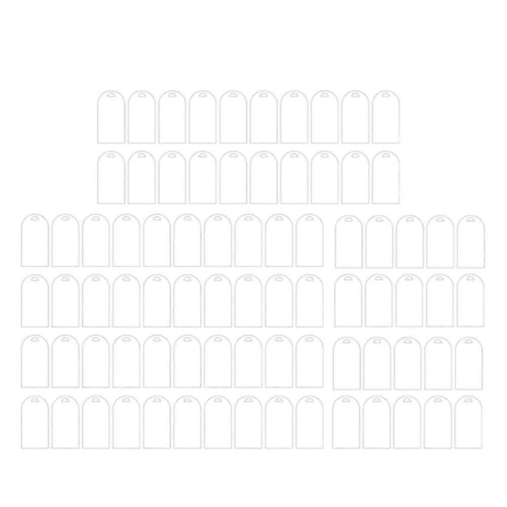 80Pcs Wedding Blank Arched Acrylic Place Cards