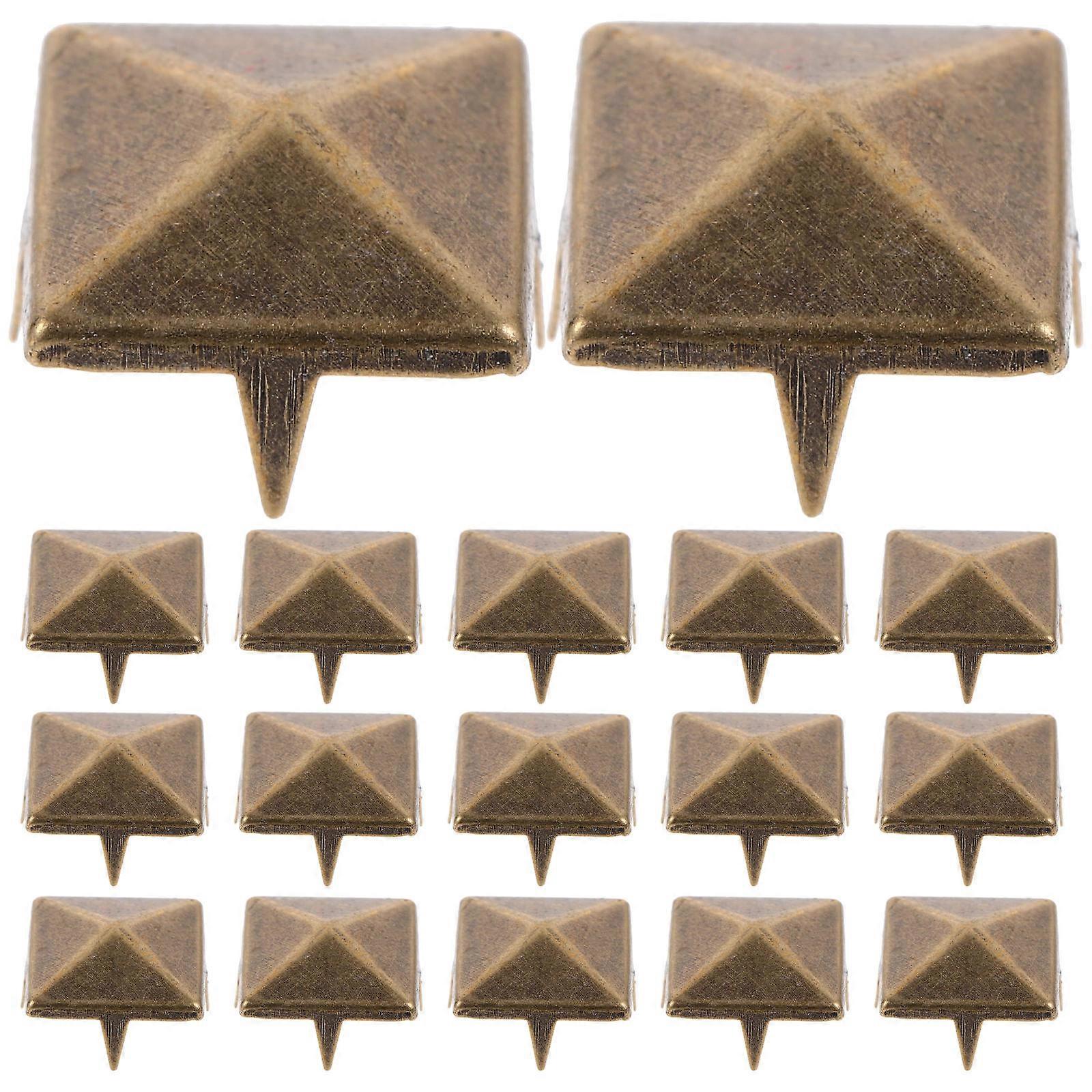 Square Claw Studs Decorative Rivets for Clothes 100Pcs Assorted Color