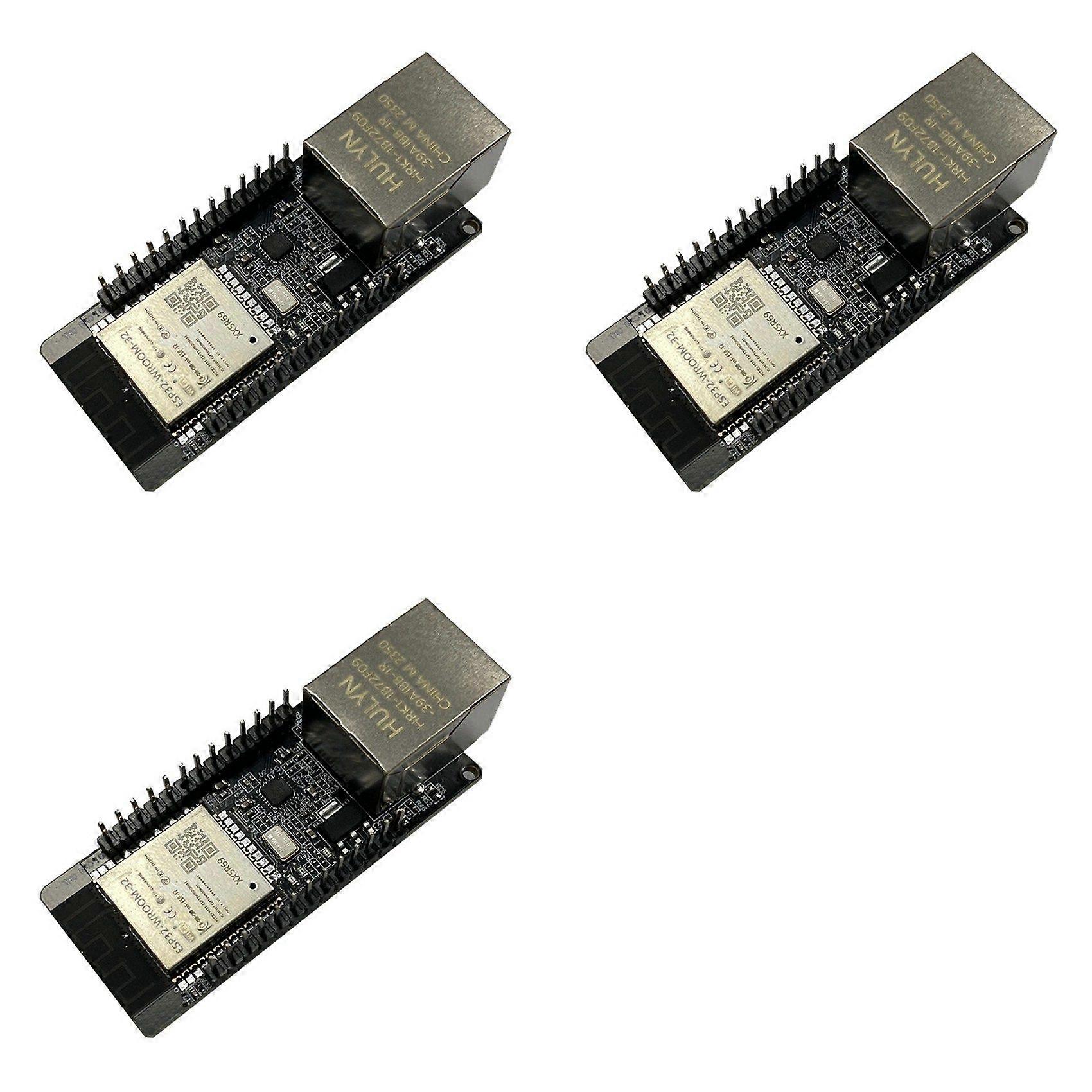 3X WT32-ETH01 ESP32 Wireless Module Serial Port Networking Bluetooth + WiFi Combo Gateway Module WT32 ETH01