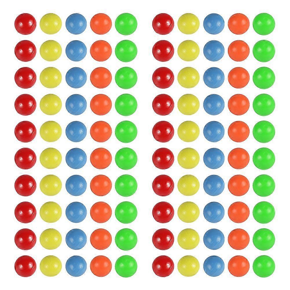 100pcs Colored Plastic Balls Counting Balls for Probability Learning (5 Colors)