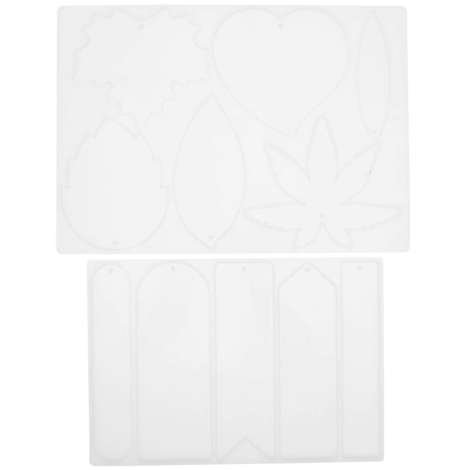 2Pcs Creative Silicone Bookmark Mold for DIY Bookmarks