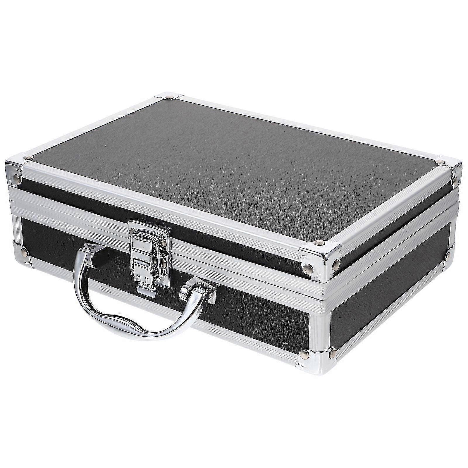 Handheld Multi Functional Container Tool Aluminium Briefcase Style Gadget Storage Box
