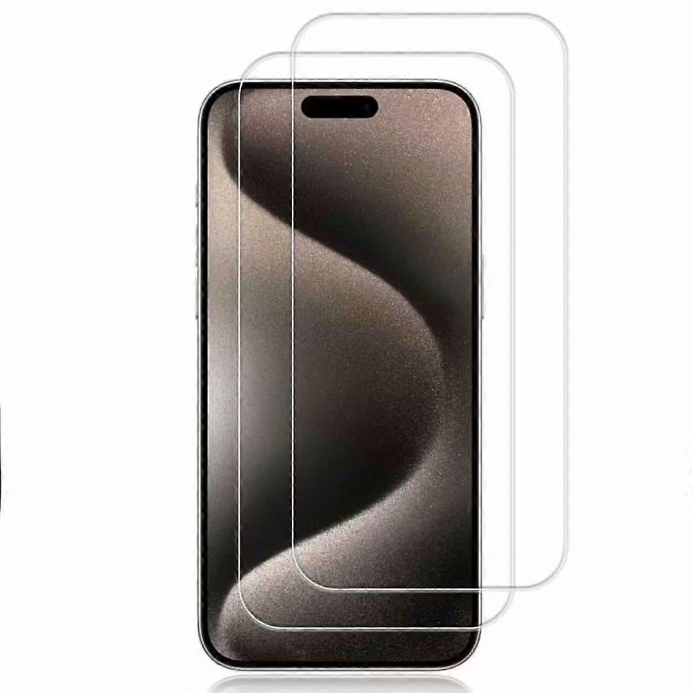 2-Pack iPhone 15 Pro Max Screen Protector Glass