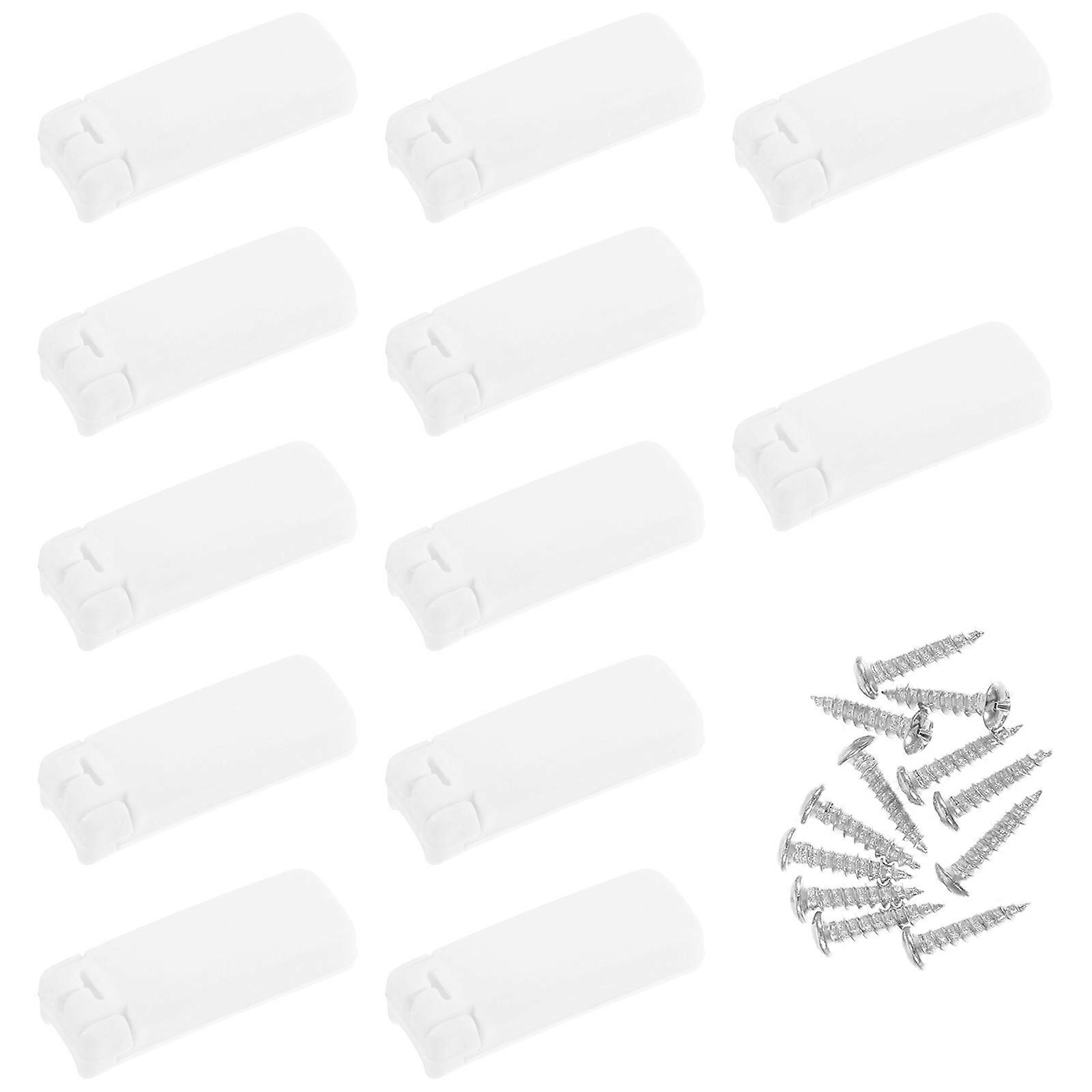 White Vertical Blind Stems for Window Carrier Replacement Plastic 36Sets