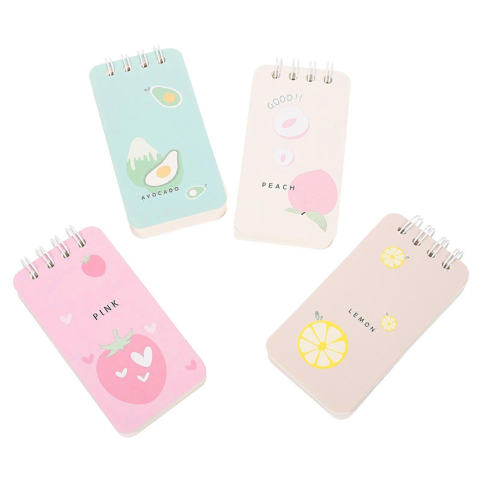 Fruit Note Pad Multi-Function Graffiti Pad for Daily Use 4Pcs Set