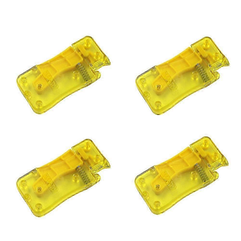 Sewing Needle Threader Tool for Hand Sewing 4Pcs Yellow Plastic Device