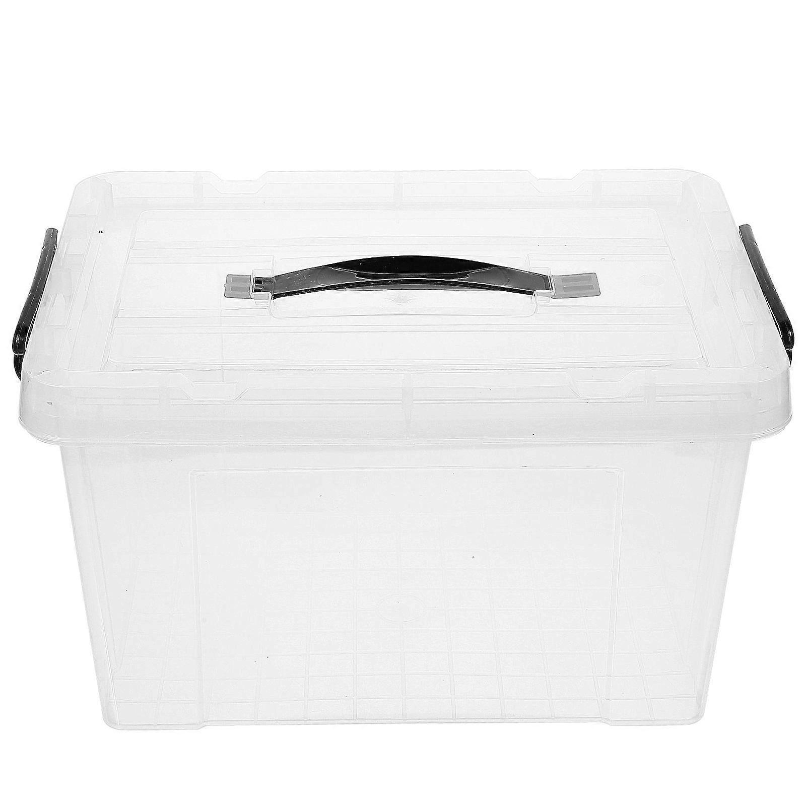 Large Capacity Storage Bin Stackable Lidded Container Under Bed Organizer Box