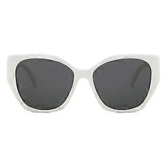 Prada PR 19ZSF Asian Fit 1425S0 Full Rim White Women Cat Eye Sunglasses UV3 Original