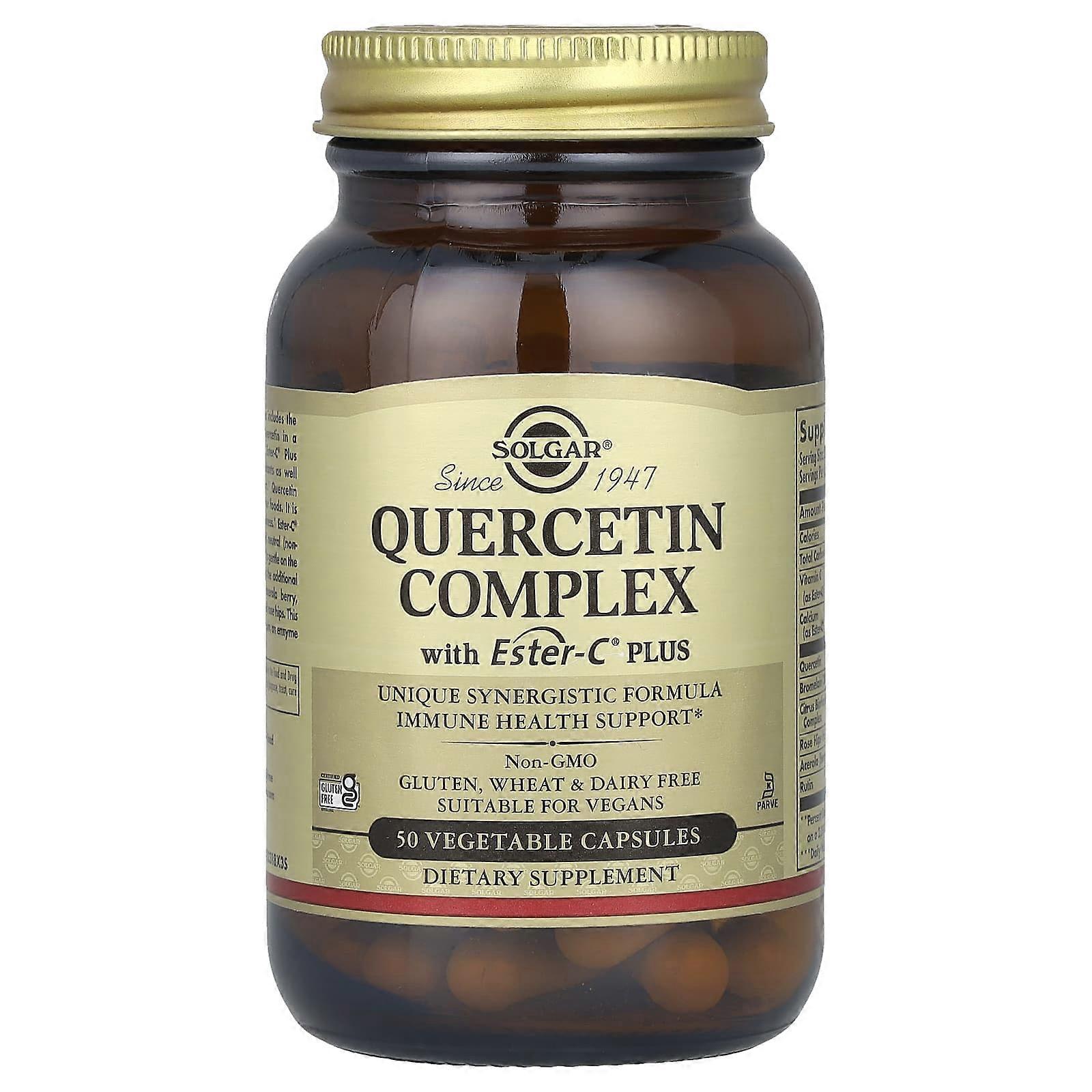 Solgar, Quercetin Complex with Ester-C® Plus, 50 Vegetable Capsules, 2-Pack
