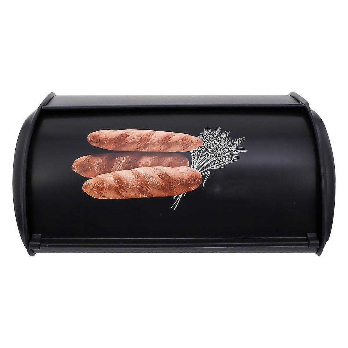 Bread Box Metal Small Drum for Storage 1Pcs Space-Saving Storage Case