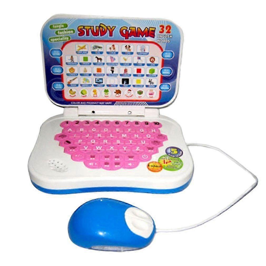 Children Learning Computer With Mouse Toy