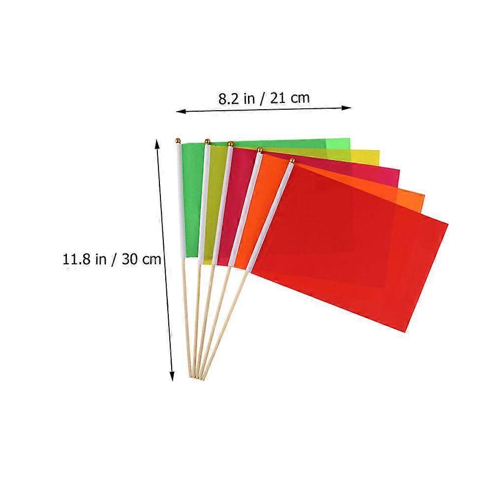 10Pcs Marker Flags Construction Marking Flags Yard Flags Marker Lawn Flags Marker