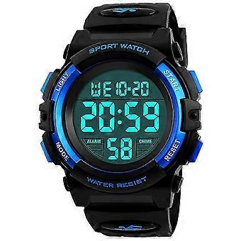 Boys Digital Watches, Kids Sports Waterproof Watch With Alarm/timer/el Light,blue Childrens Outdoor  [MI]