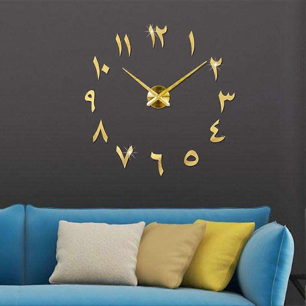 Creative wall clock acrylic  wall clock wall clock mirror wall sticker wall