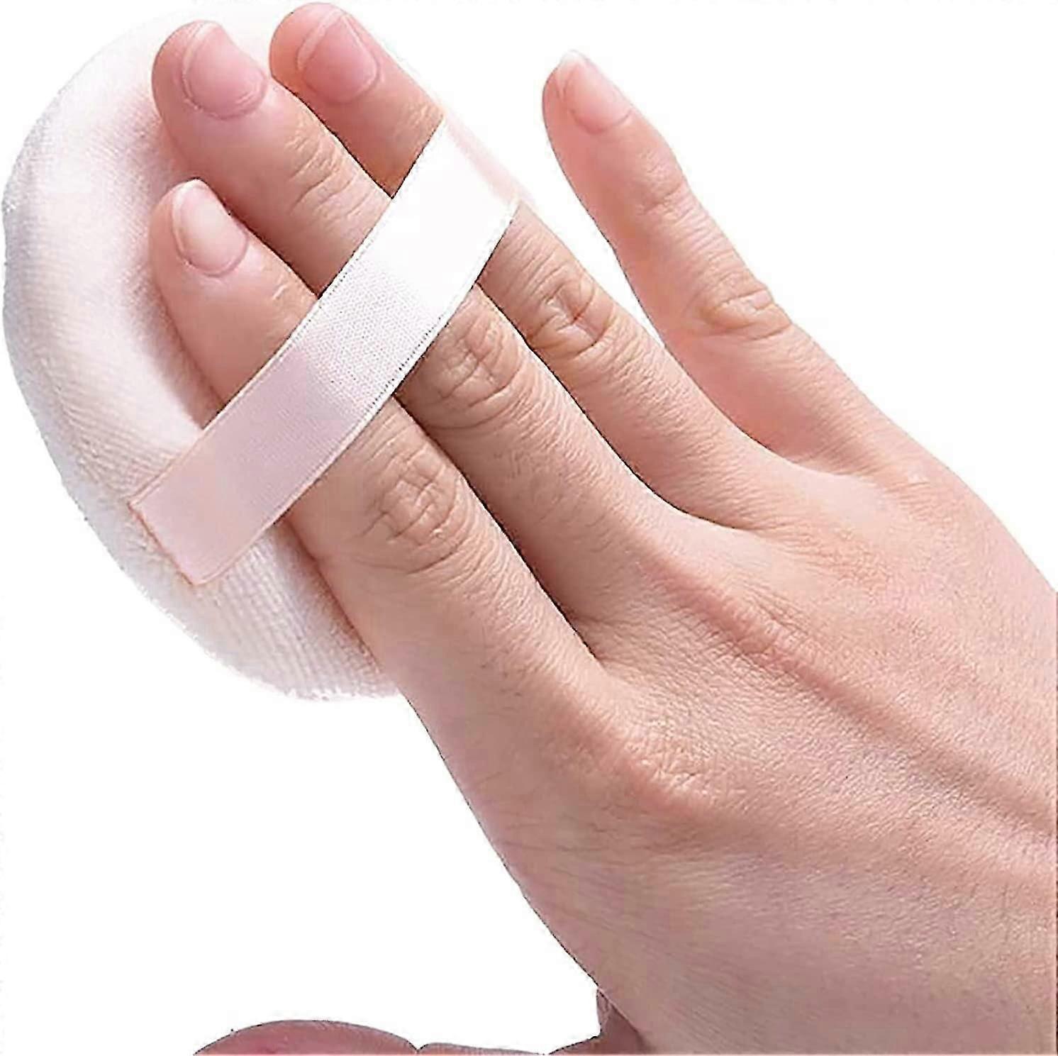 Cotton Powder Puffs with Strap for Makeup Foundation Application