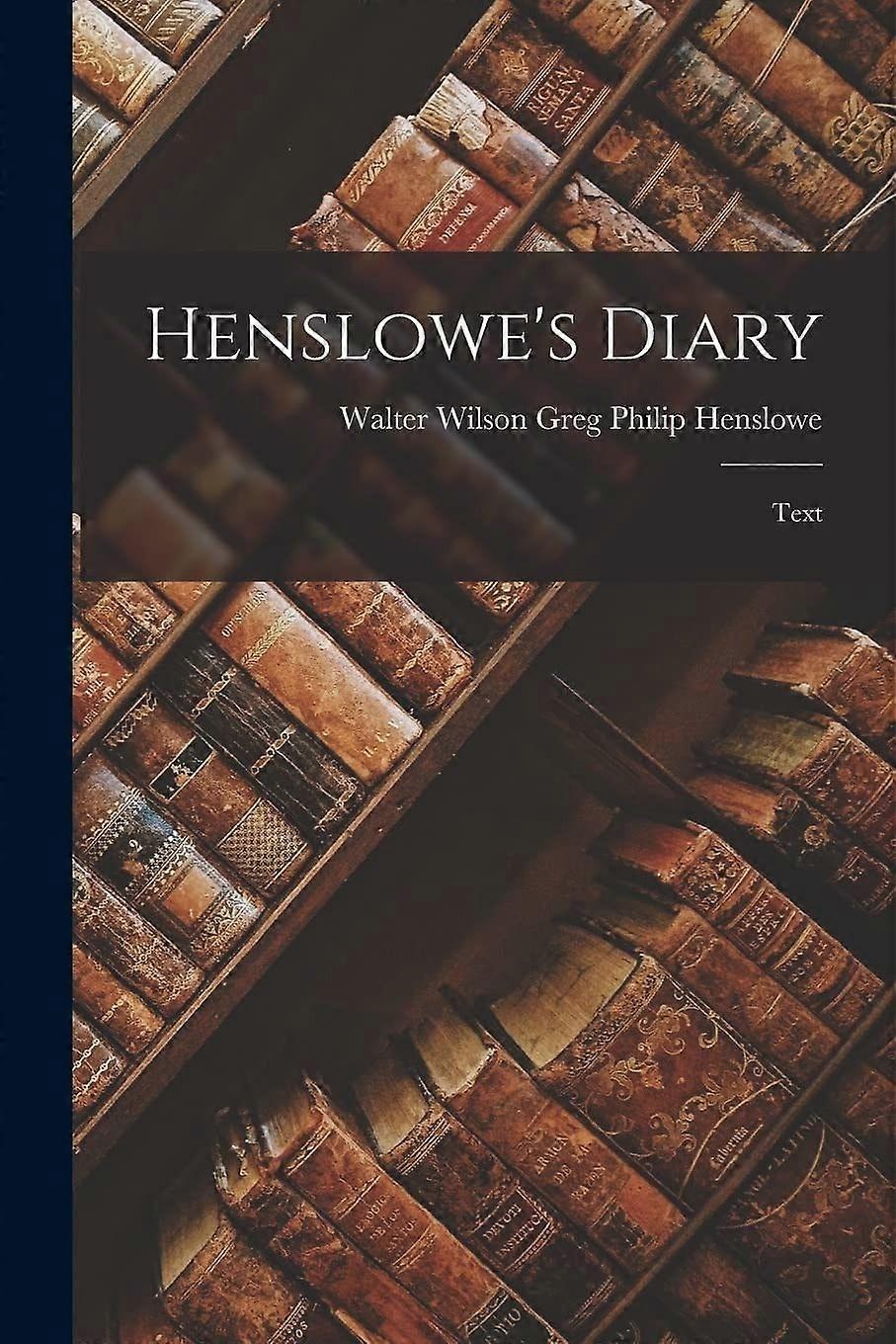 Henslowe's diary text