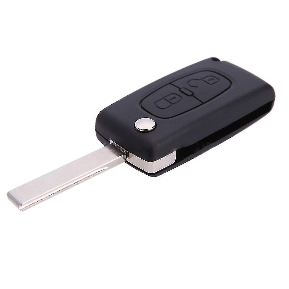 Car Key Replacement 2 Buttons Remote Entry Folding Key Shell Fob Case Cover For Peugeot 207 307