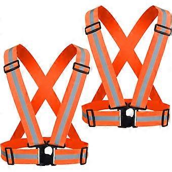 Reflective Vest, High Visibility Safety Vest Straps Reflective Gear for Night Running Walking Cycling for Men Women Kids