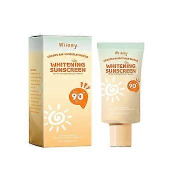 Whitening Sunscreen SPF 30 mit Glycerin & Collagen Daily Moisturizer, Broad Spectrum UVA/UVB Protection, Hydrating & Elasticity Boosting Sunblock for