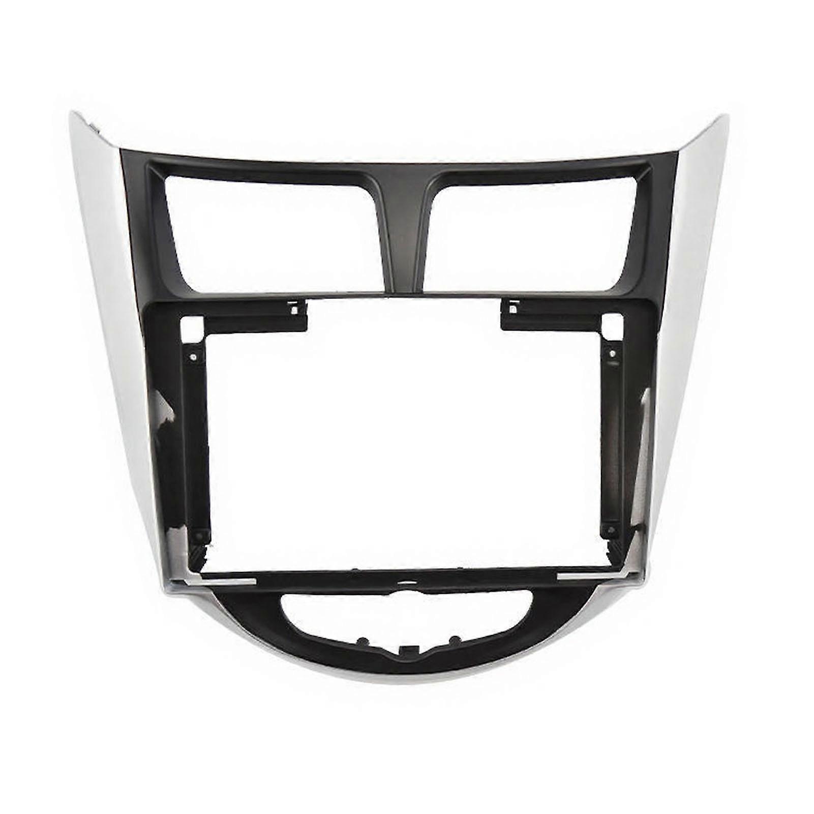 Two-Tone Navigation Panel - Silver/Black ABS - for Center Console Upgrade