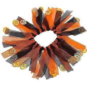 Festive Pumpkin Head Pet Collar Soft Skin-friendly Dog Cat Christmas Holiday Decoration M