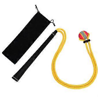 Golf Rope Swing Trainer & Aid - Elevate Speed Tempo Flexibility All-Level Warm-Up compatible with Stronger Swings Black