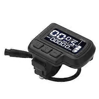 EN06 LCD cykelhastighedsmåler kompatibel med 6-bens 24V-60V vandtæt styr
