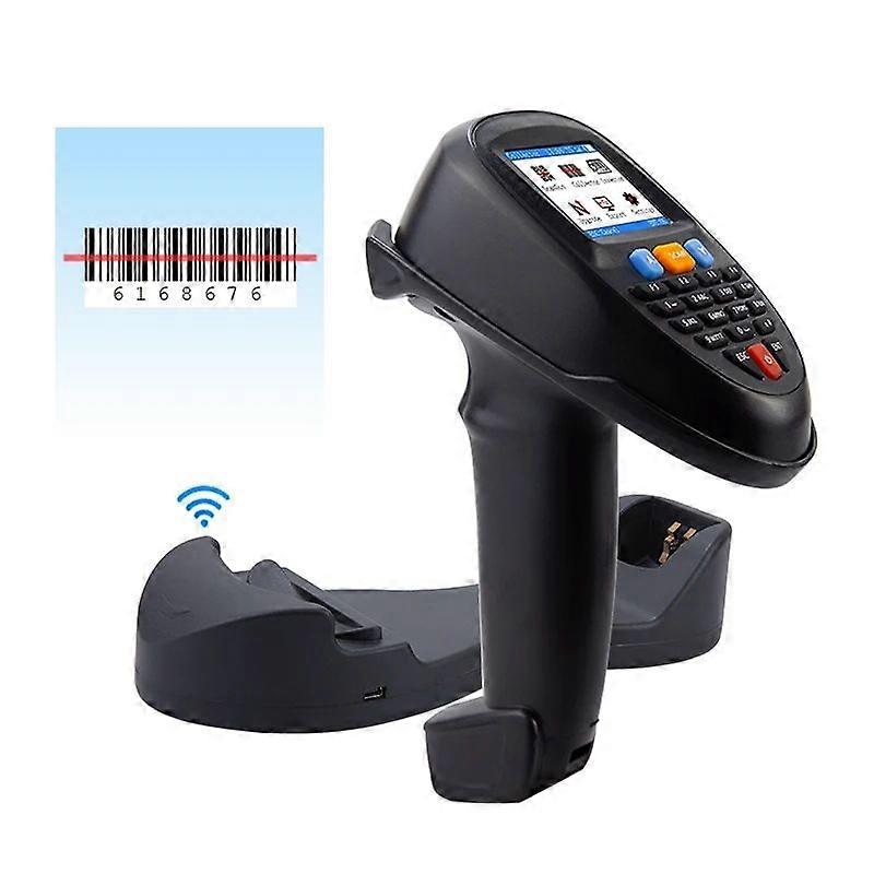 1D Laser Wireless Barcode Reader Scanner Data Collector With 2.2-Inch LCD Screen