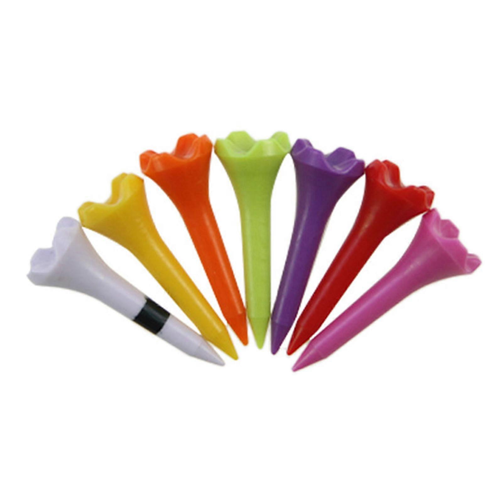 10 Pack Adjustable Height Plastic Golf Tees
