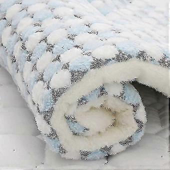 Soft Flannel Pet Blanket for Small Medium Dogs Cats, Warm Cozy Puppy Cover, Multipurpose Mat for Cages, Machine Washable