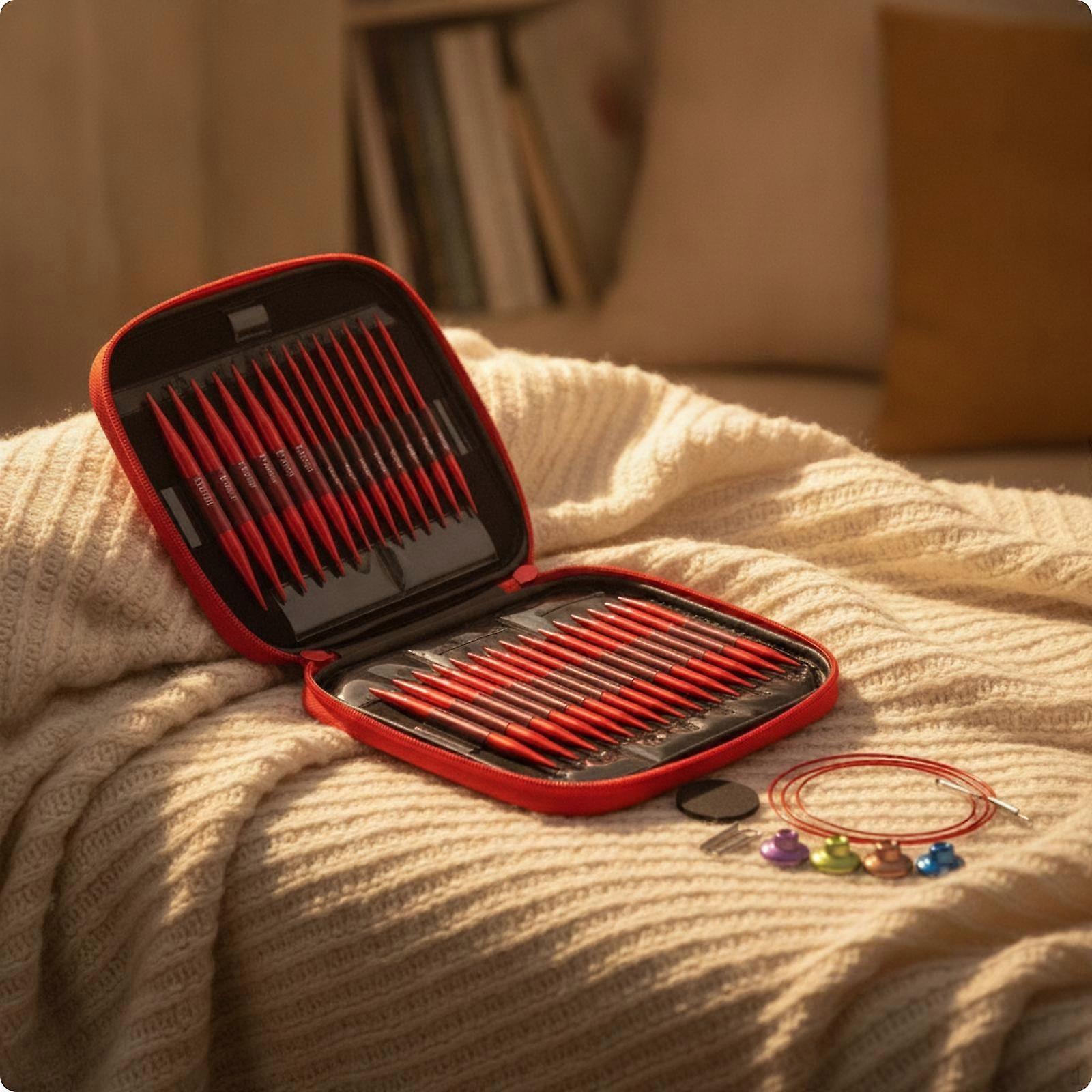 Interchangeable Knitting Point Kit | Zippered, Organized, Circular Set with Case, for