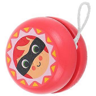 Wooden Yoyo for Kids Beginners Cute Soldier Pattern Motor Skills Toy