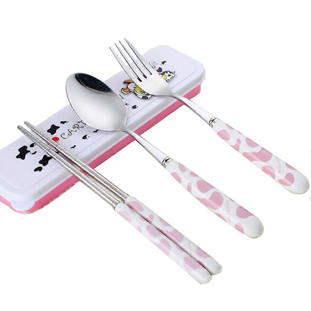 3pcs Cutlery Set Tableware Tableware Spoon Fork Knife Stainless Steel