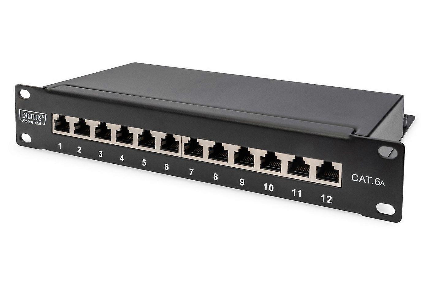 Porte-étiquettes 12 ports, 1u, 10"