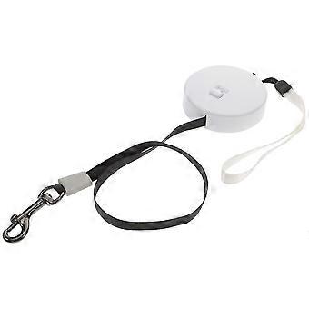 Automatic Retractable Dog Leash, Durable White Nylon Rope, Comfortable Handle, Stable Hook, No Tangles, For Dog Walking Outdoor, 300cm Length, 1 Pack