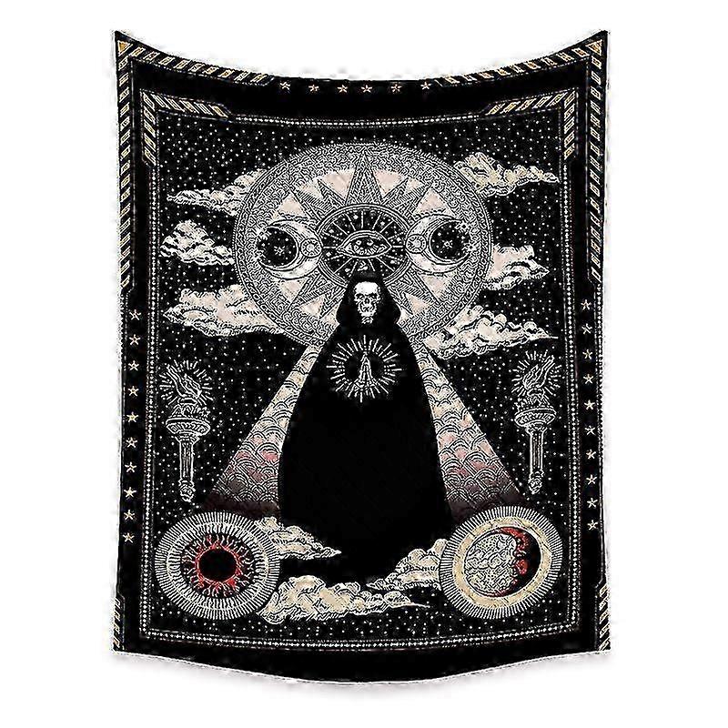 Boho Mandala Grim Reaper Tapestry