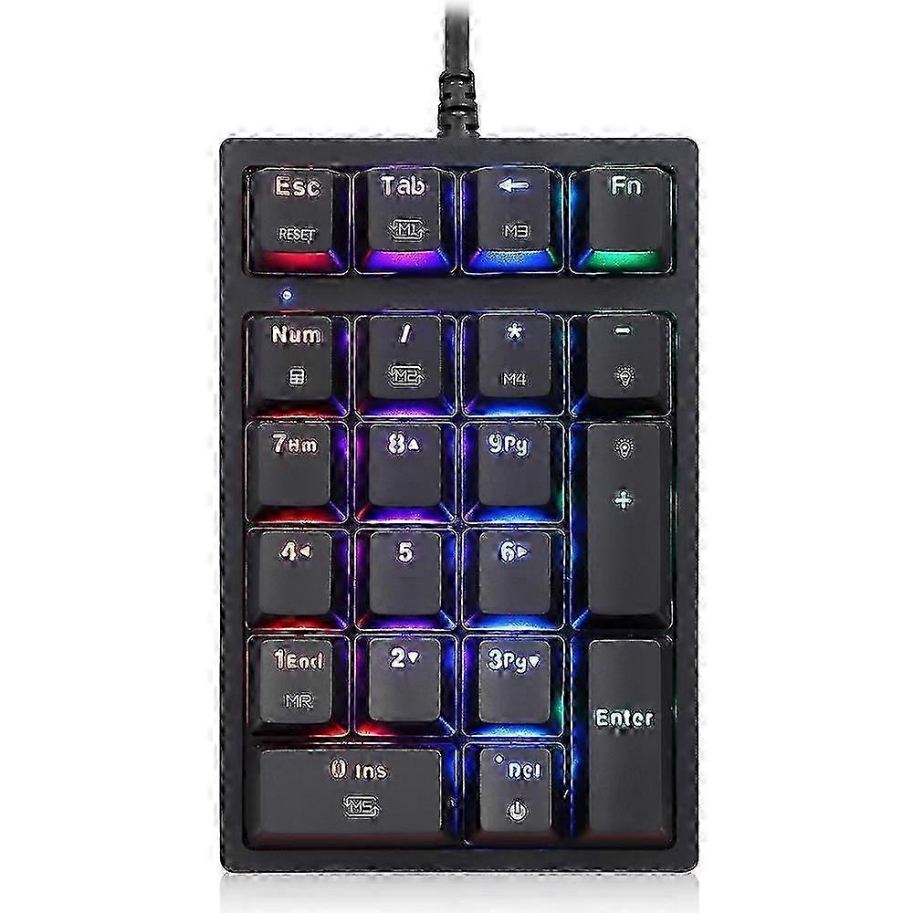 21-Key Red-Switch Mechanical Pad