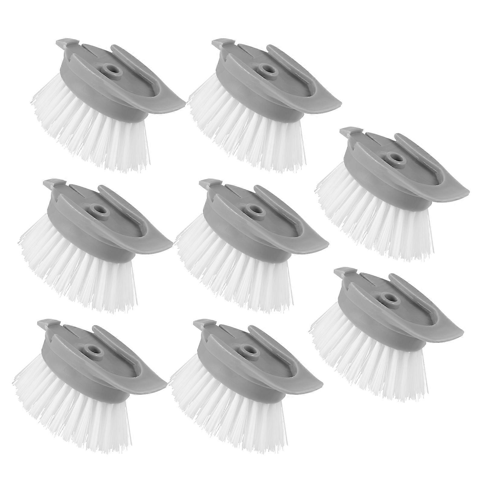 Cleaning Brush Head Kitchen Replacement for Long Handle 8Pcs Brush Heads
