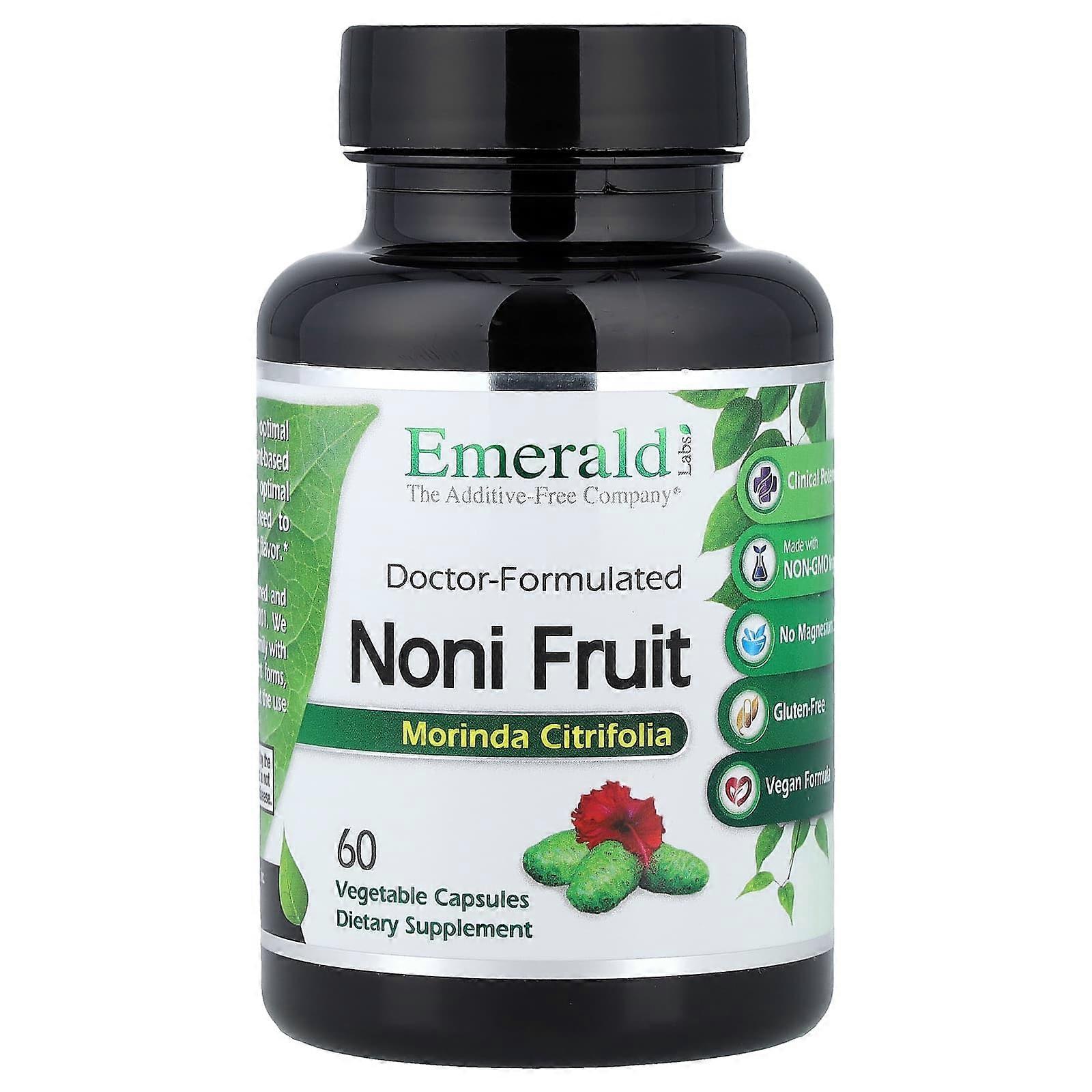 Emerald Laboratories, Noni Fruit, 60 Vegetable Caps