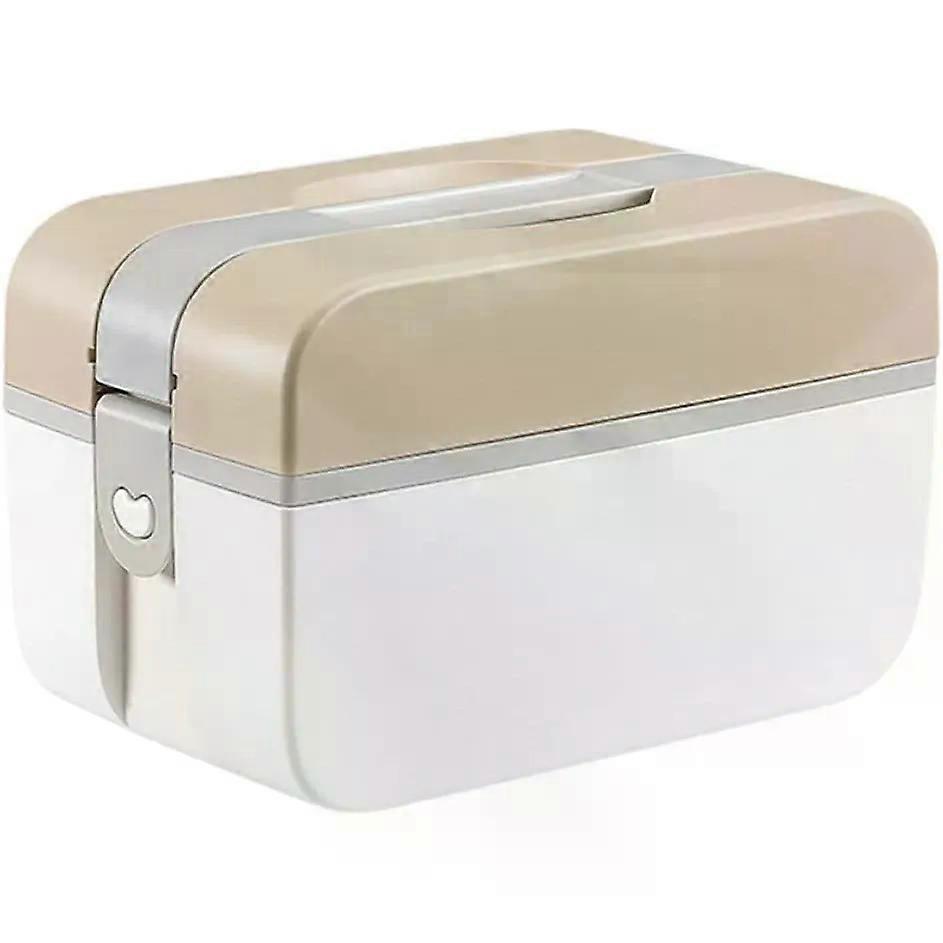 High Capacity Plastic Medicine Storage Box, Lockable Portable